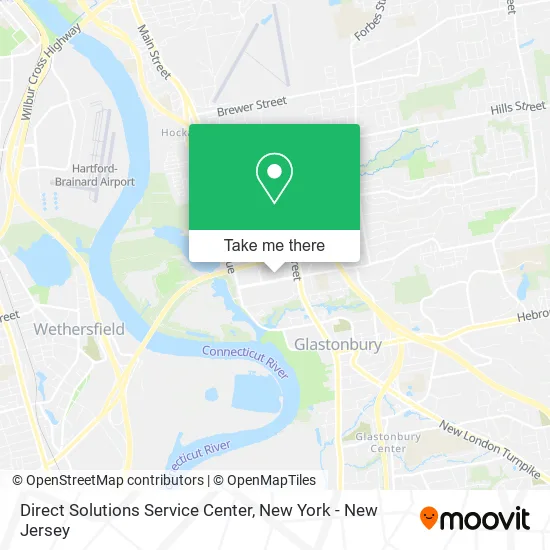 Direct Solutions Service Center map