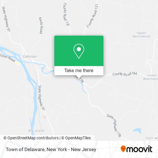 Town of Delaware map