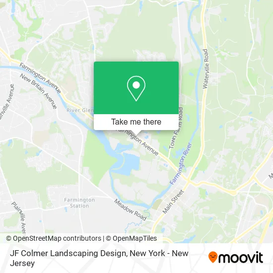 JF Colmer Landscaping Design map