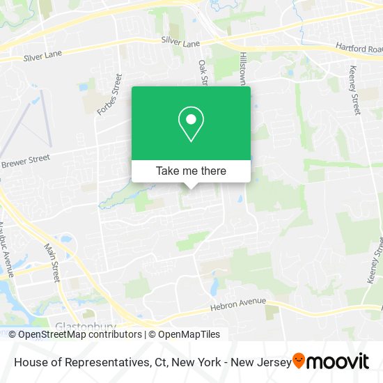 Mapa de House of Representatives, Ct