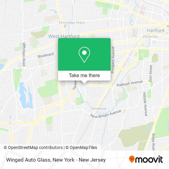 Winged Auto Glass map