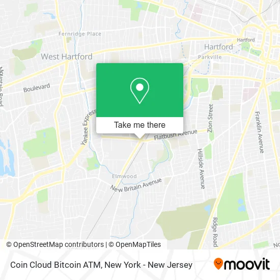 Coin Cloud Bitcoin ATM map