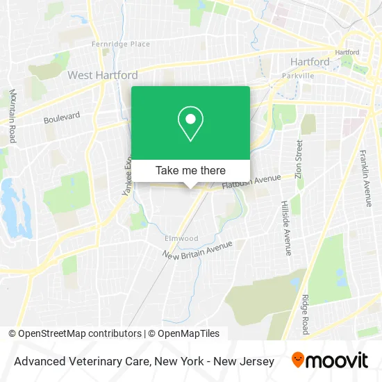 Advanced Veterinary Care map