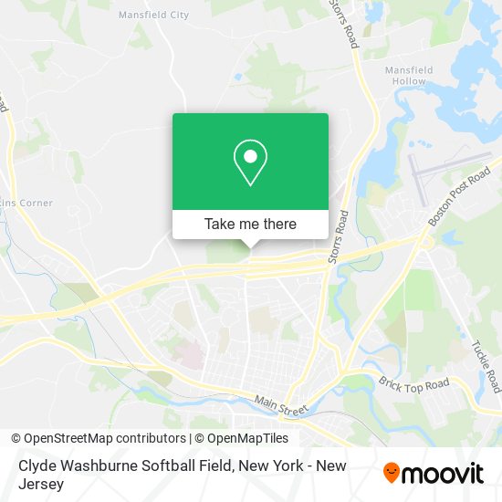 Clyde Washburne Softball Field map