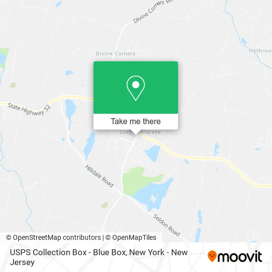 USPS Collection Box - Blue Box map