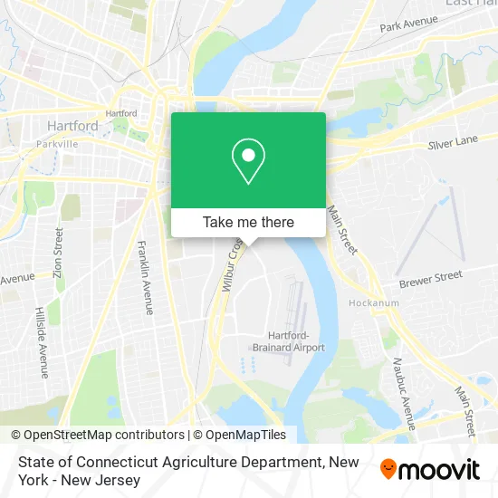 State of Connecticut Agriculture Department map