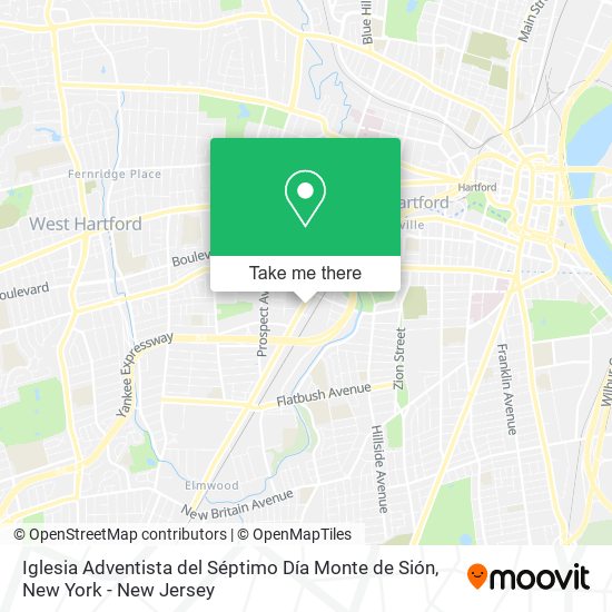 Mapa de Iglesia Adventista del Séptimo Día Monte de Sión