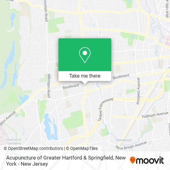 Mapa de Acupuncture of Greater Hartford & Springfield