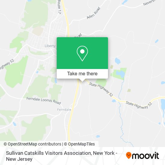 Sullivan Catskills Visitors Association map