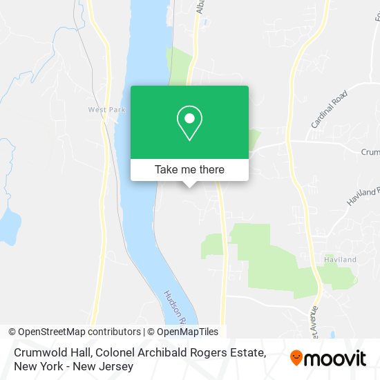 Mapa de Crumwold Hall, Colonel Archibald Rogers Estate