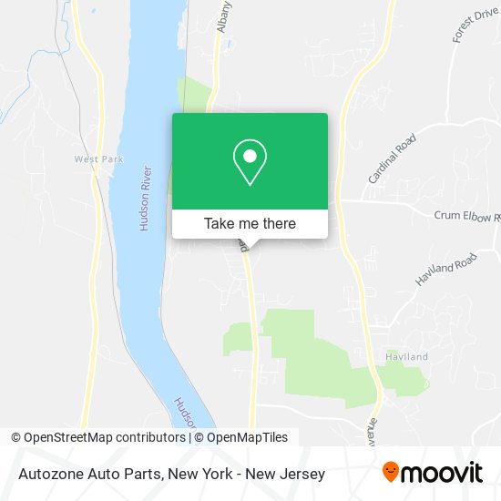 Mapa de Autozone Auto Parts