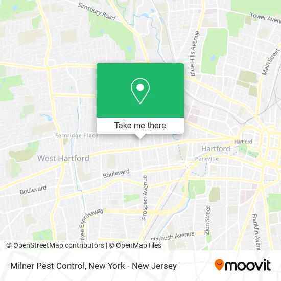 Milner Pest Control map