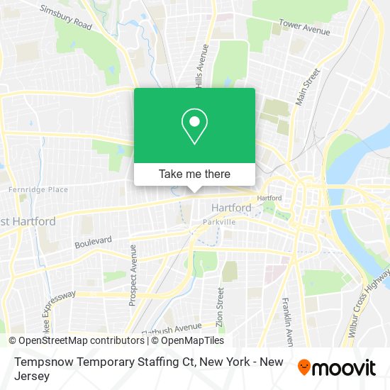 Mapa de Tempsnow Temporary Staffing Ct