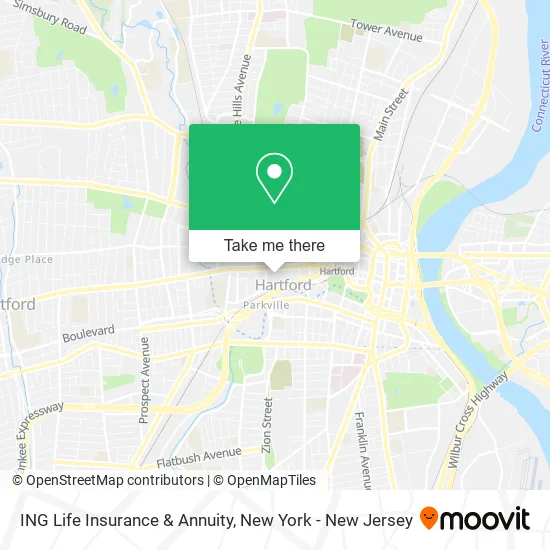 ING Life Insurance & Annuity map