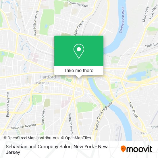 Sebastian and Company Salon map