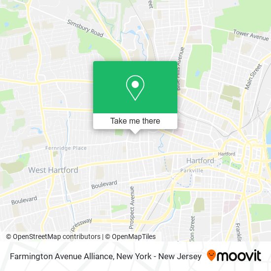 Farmington Avenue Alliance map