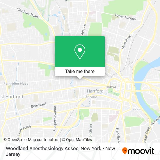 Woodland Anesthesiology Assoc map