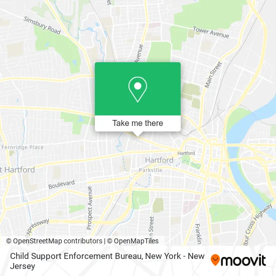 Child Support Enforcement Bureau map