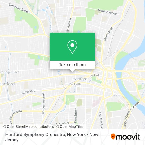 Hartford Symphony Orchestra map