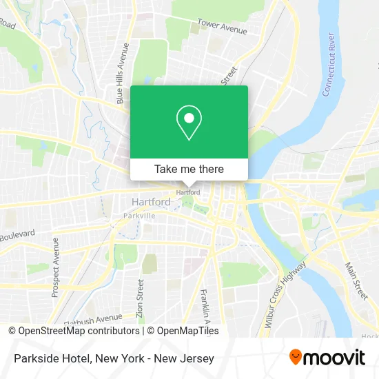 Parkside Hotel map