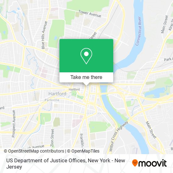US Department of Justice Offices map