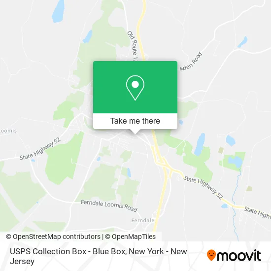USPS Collection Box - Blue Box map