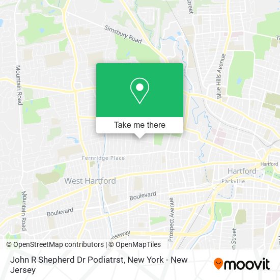 Mapa de John R Shepherd Dr Podiatrst
