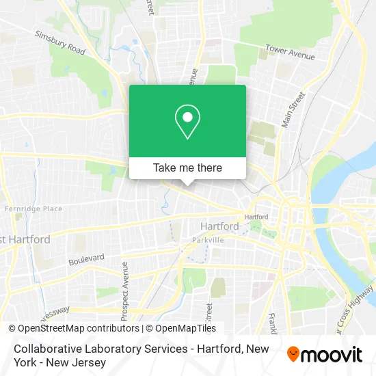 Collaborative Laboratory Services - Hartford map