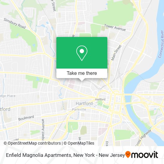 Enfield Magnolia Apartments map
