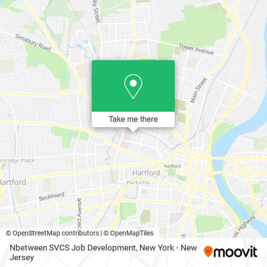 Nbetween SVCS Job Development map