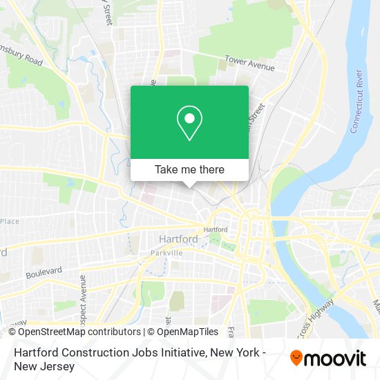 Hartford Construction Jobs Initiative map