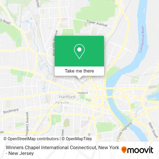 Winners Chapel International Connecticut map