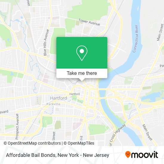 Affordable Bail Bonds map