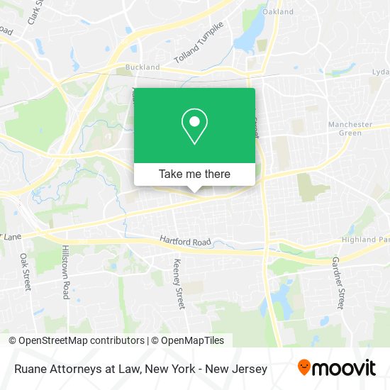 Ruane Attorneys at Law map