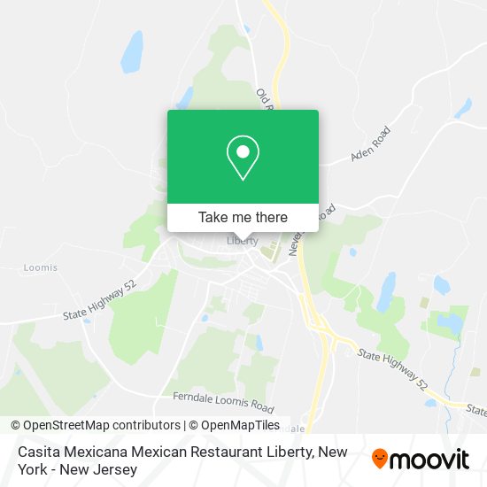 Mapa de Casita Mexicana Mexican Restaurant Liberty