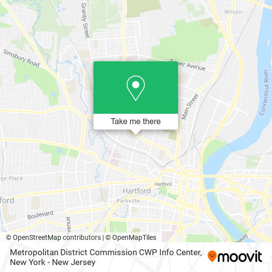 Metropolitan District Commission CWP Info Center map