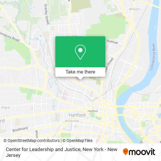 Center for Leadership and Justice map