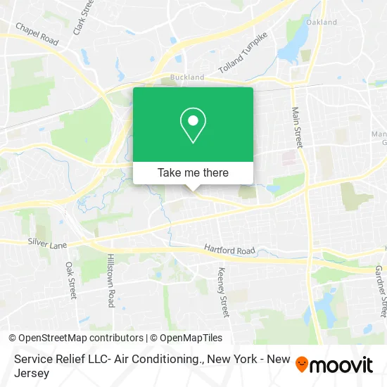 Service Relief LLC- Air Conditioning. map