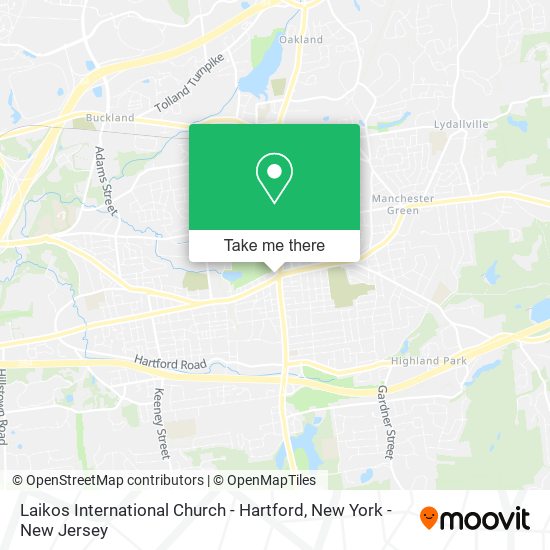 Laikos International Church - Hartford map