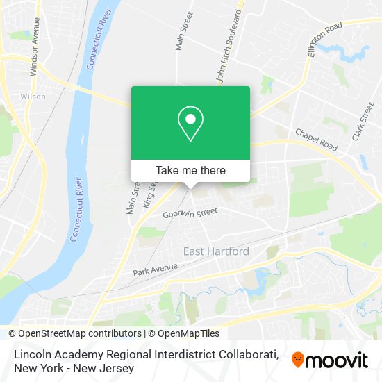 Mapa de Lincoln Academy Regional Interdistrict Collaborati
