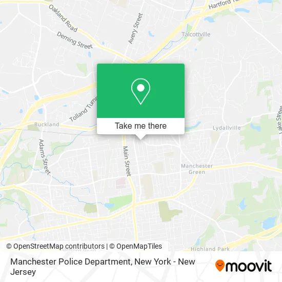 Mapa de Manchester Police Department