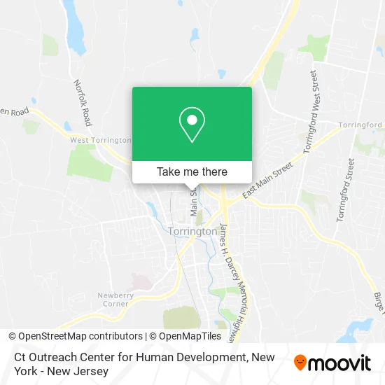 Ct Outreach Center for Human Development map