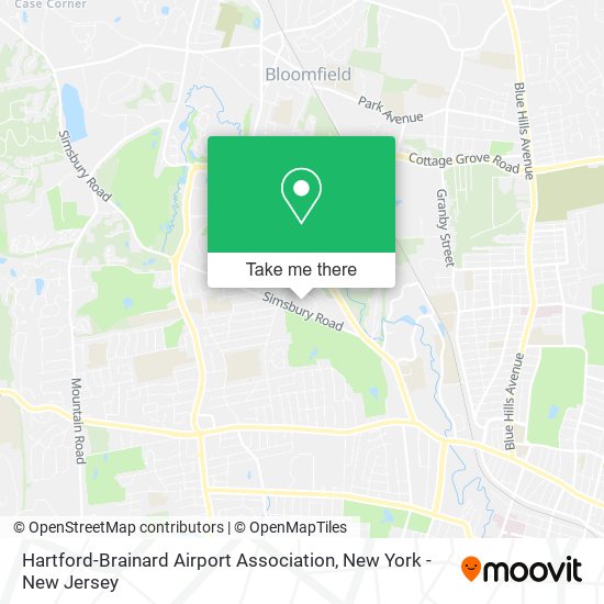 Hartford-Brainard Airport Association map