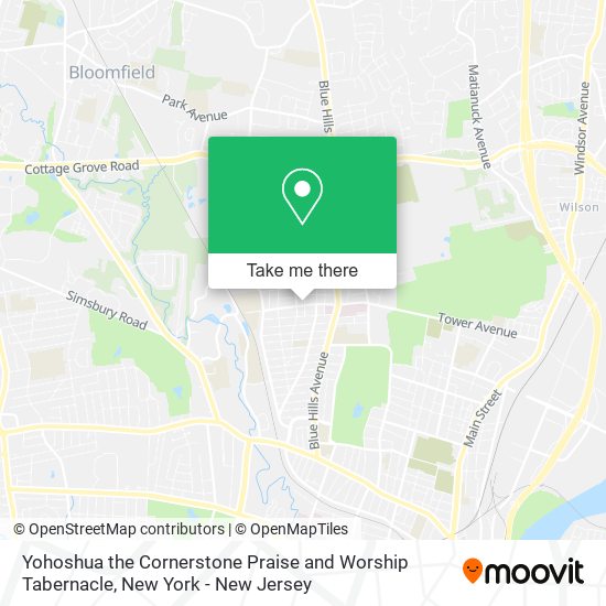 Mapa de Yohoshua the Cornerstone Praise and Worship Tabernacle