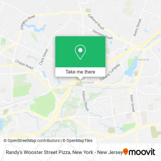 Randy's Wooster Street Pizza map