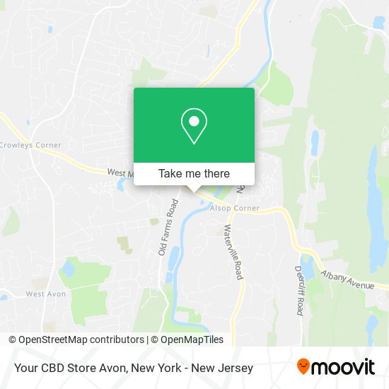 Mapa de Your CBD Store Avon
