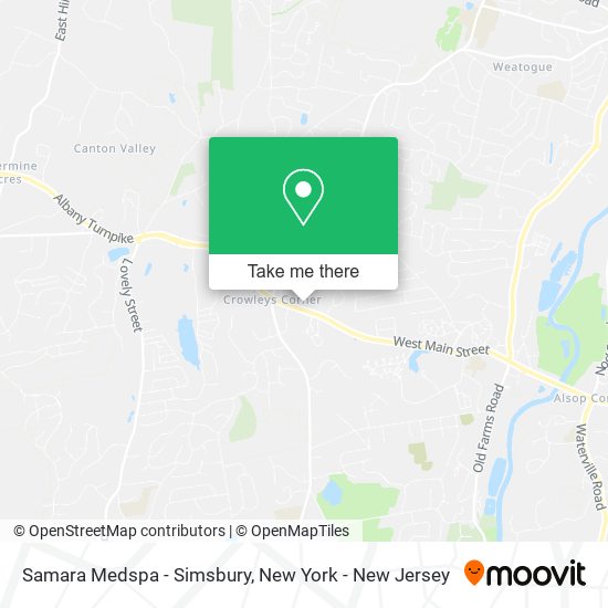 Samara Medspa - Simsbury map