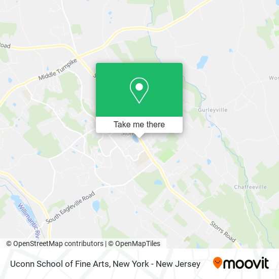 Mapa de Uconn School of Fine Arts