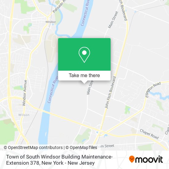 Town of South Windsor Building Maintenance-Extension 378 map