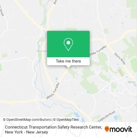 Connecticut Transportation Safety Research Center map